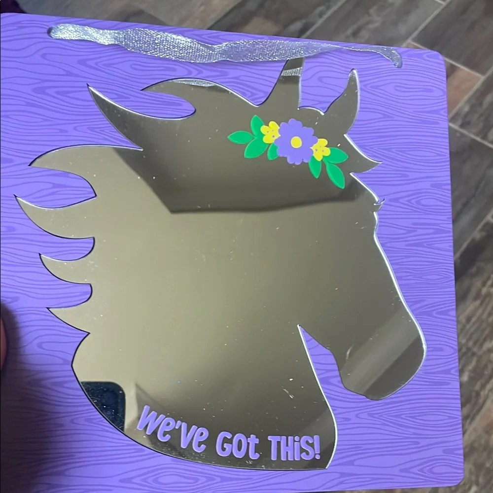 Purple Unicorn Mirror Decor